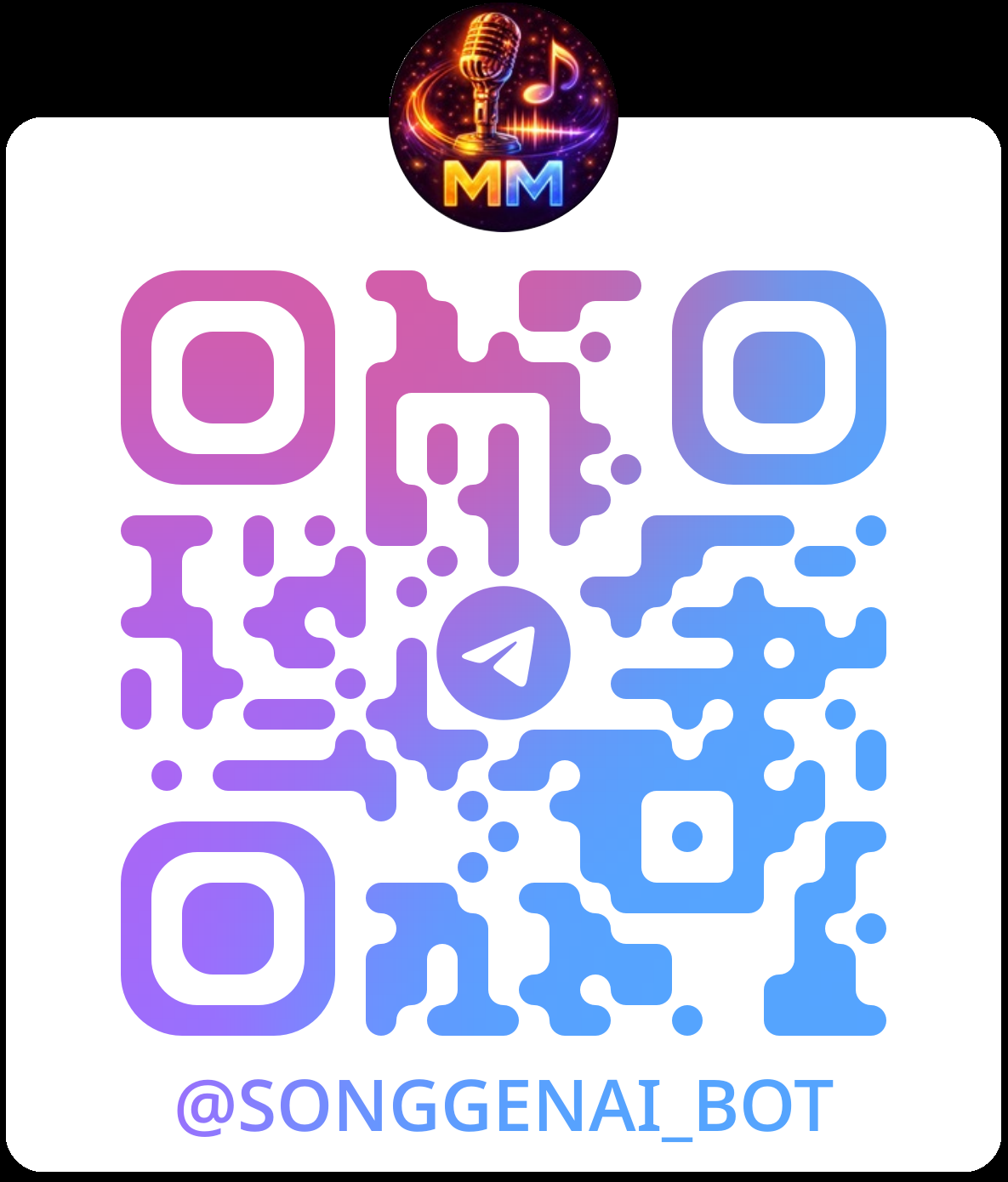 QR-код для перехода в Telegram-бот Моя Мелодия
